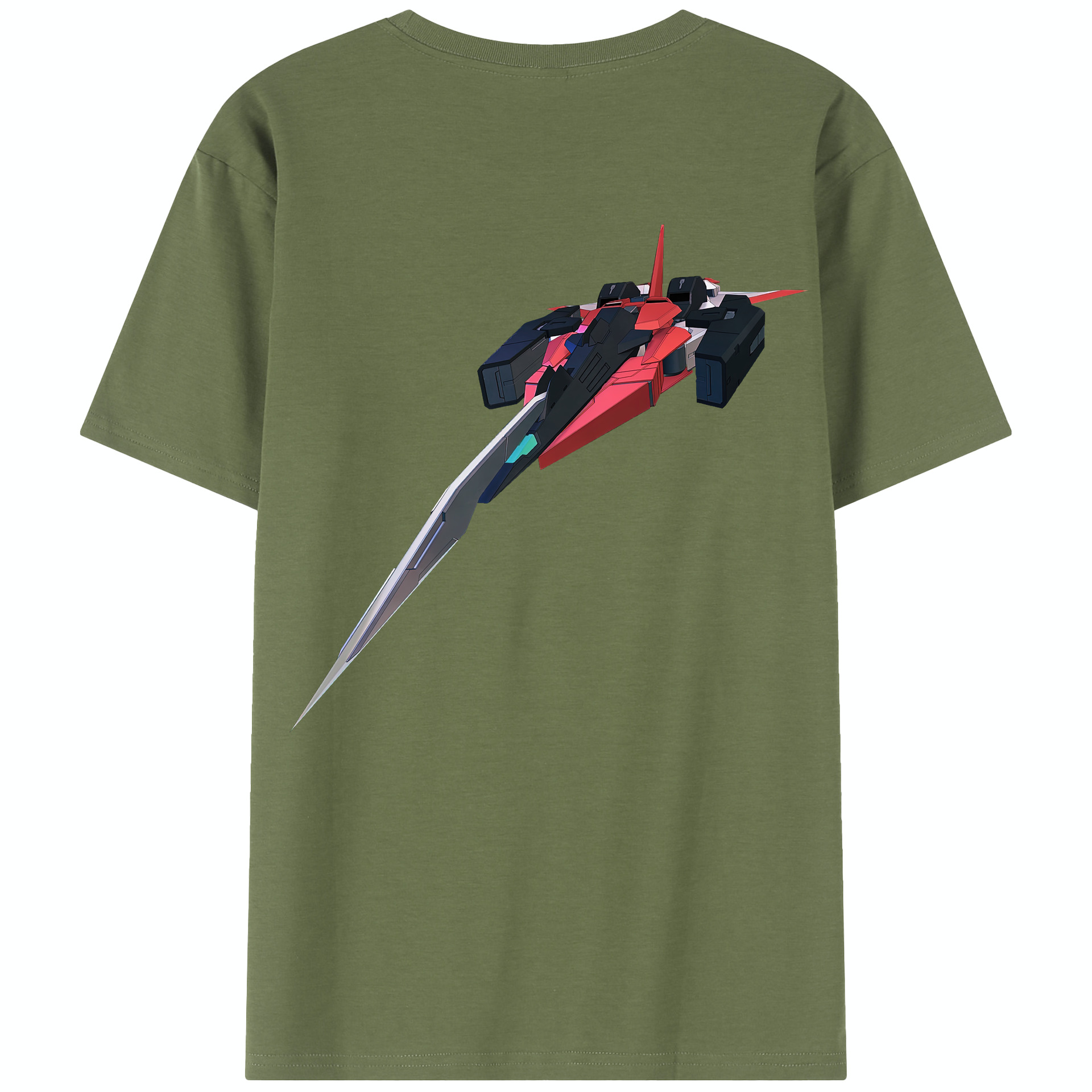 （画像用） 機動戦士ガンダム Mobile Suit Gundam 綿100％半袖Tシャツ（背面プリント）